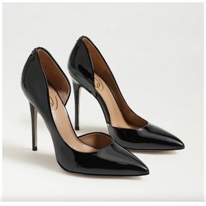 Sam Edelman Black Patten Leather Stiletto